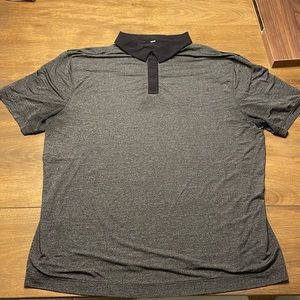 Black and Grey Mens Lululemon Polo